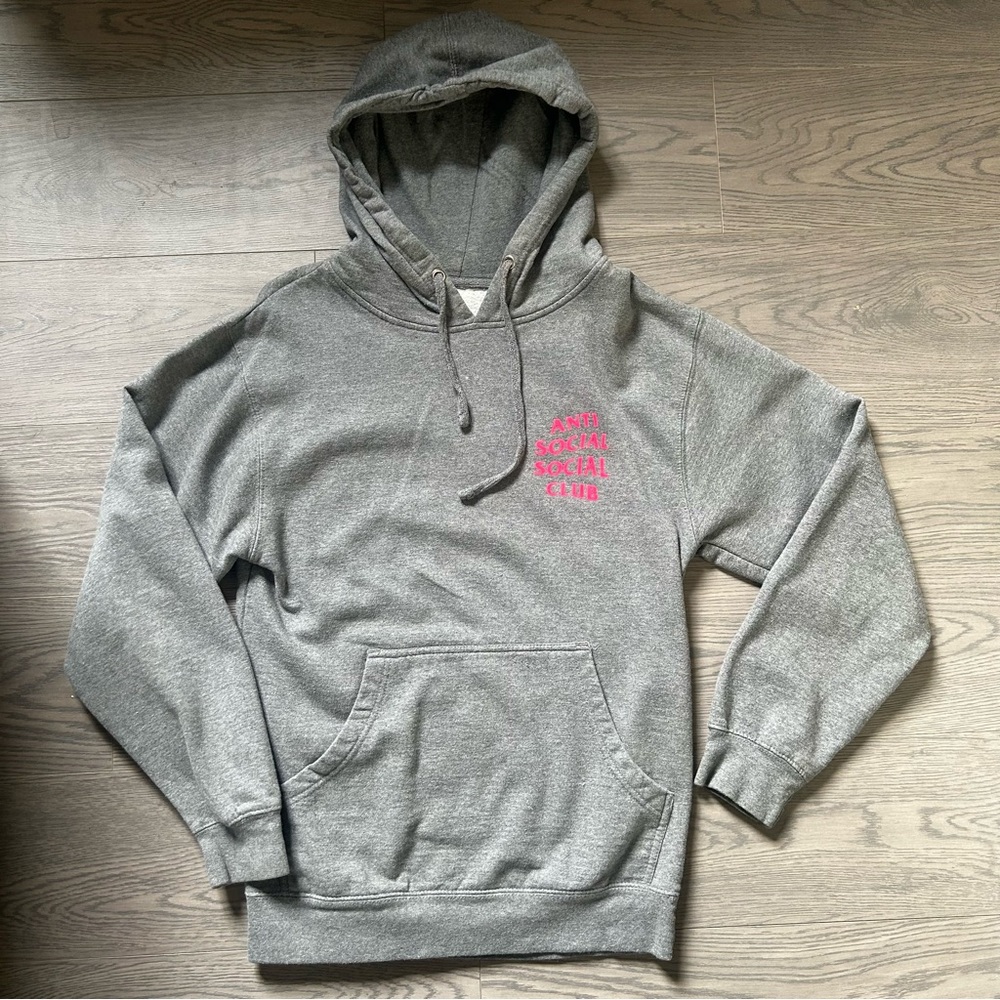 🩷Anti Social Social Club Pink Logo Hoodie